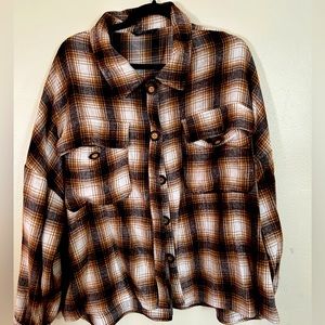 Shein flannel sweater